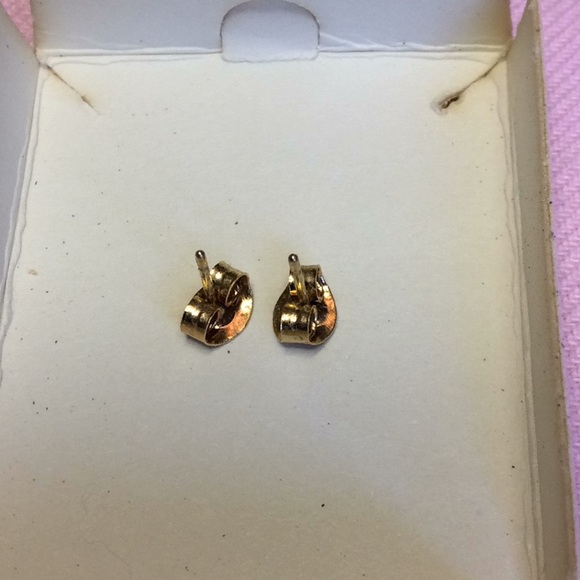 FINAL SALE PRICE Gold Ruby Post & Honey Dangle ER’s + Band Ring - Picture 5 of 7